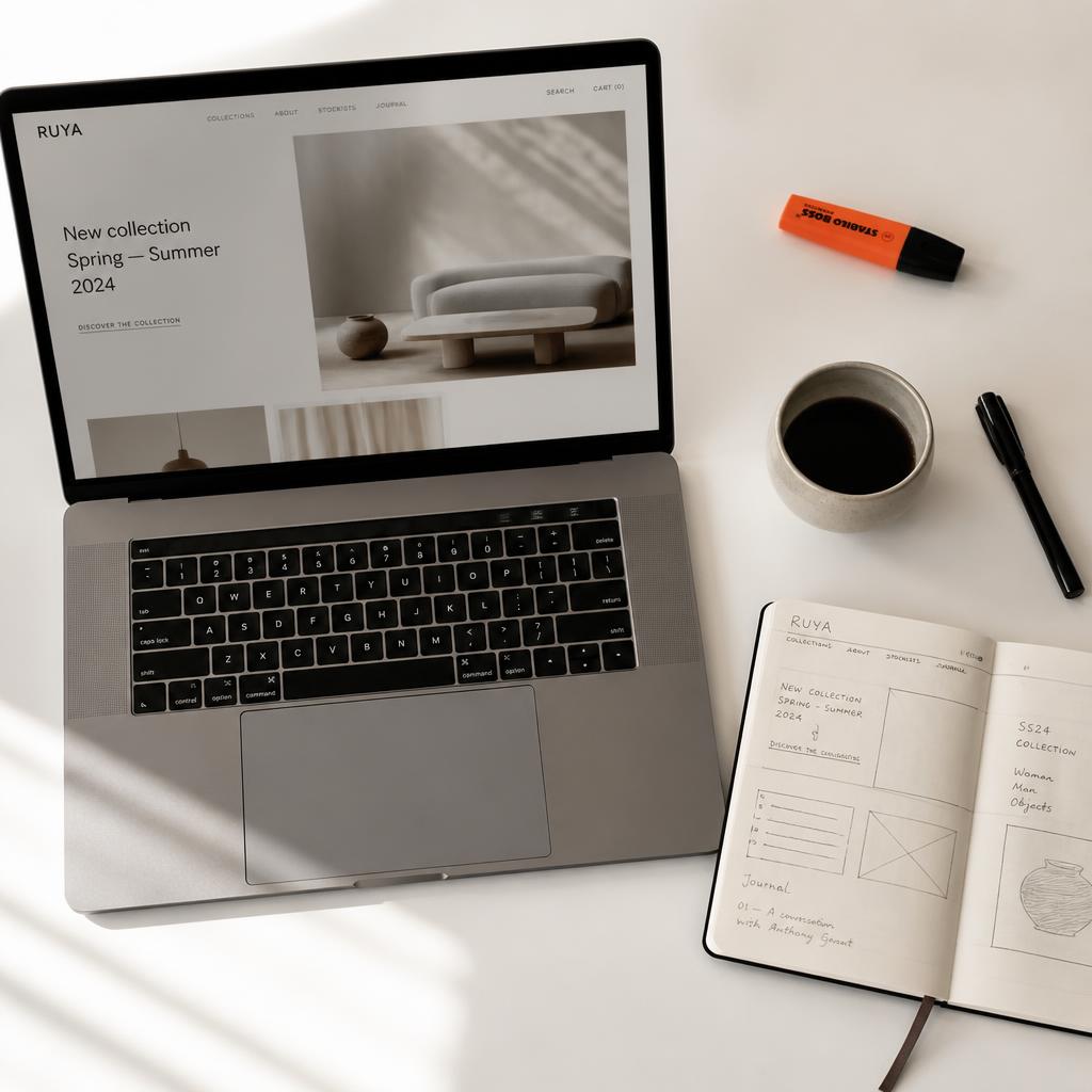 Designer working with female led business owners